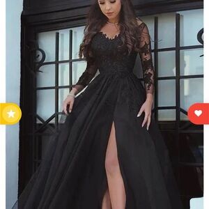 Sposa Dresses-Size Medium Lace Mid-Sleeve Formal Dress